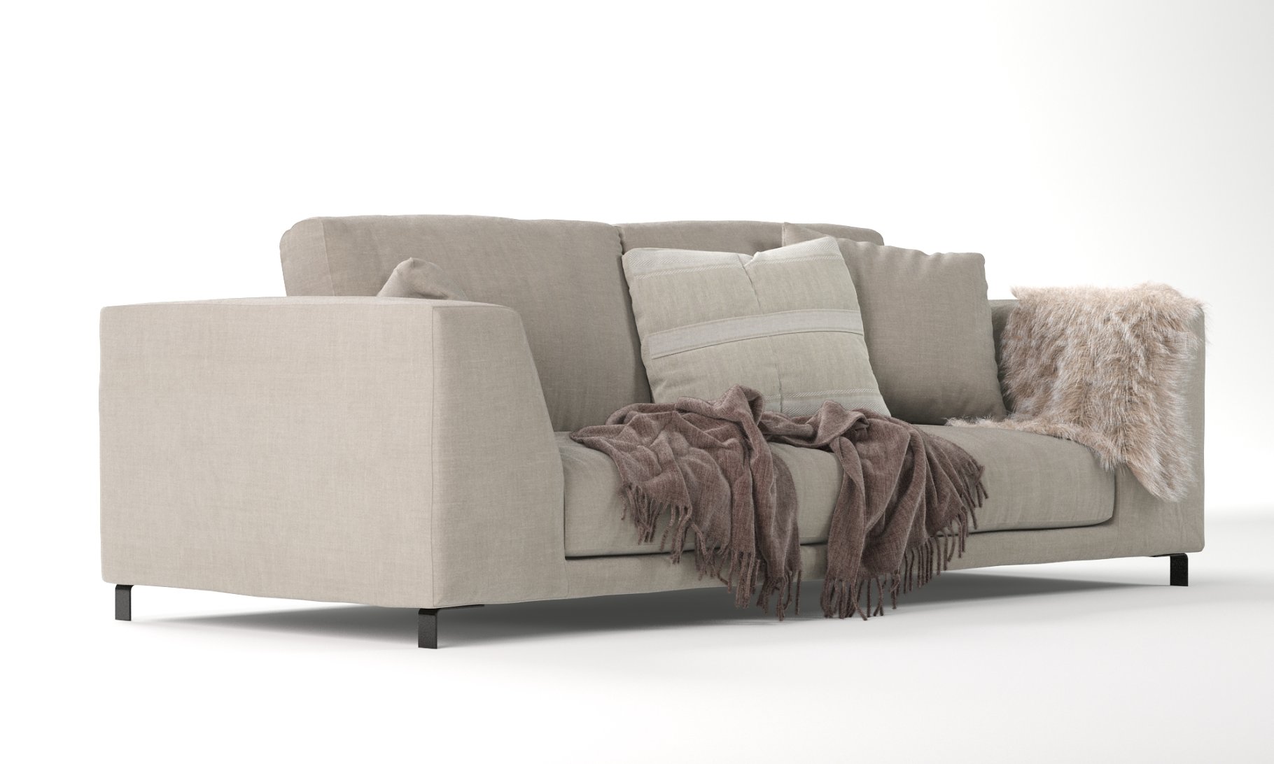 Amazing sofa 3d model rendering