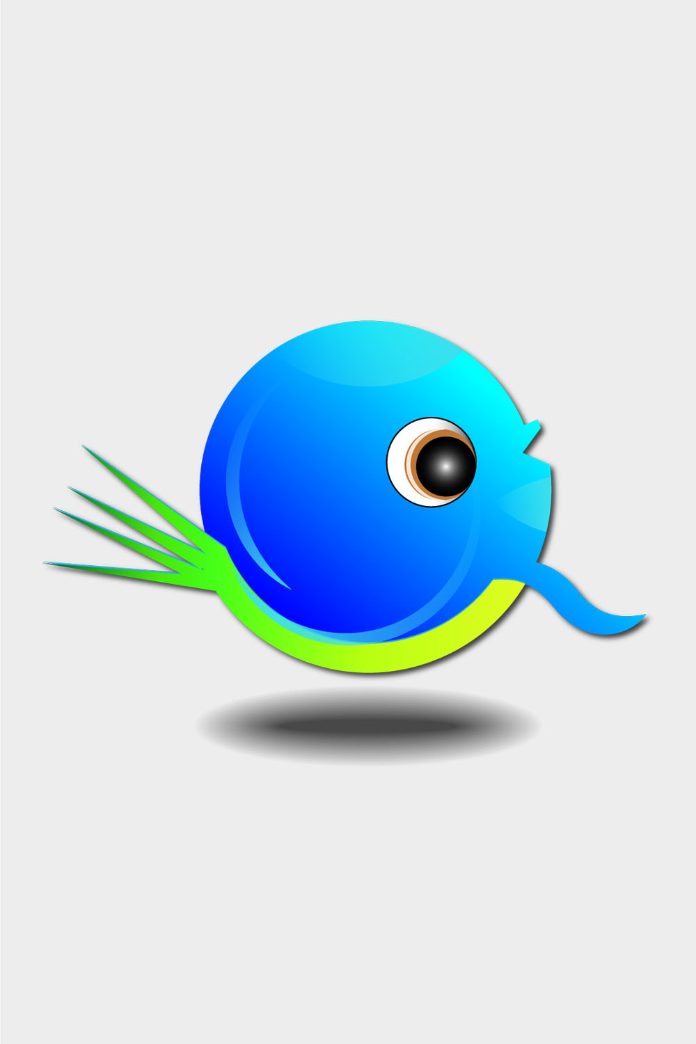 azure light and green bird logo design vector 128