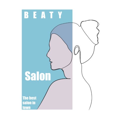 Beauty Salon Girl Silhouette Logo Design cover image.