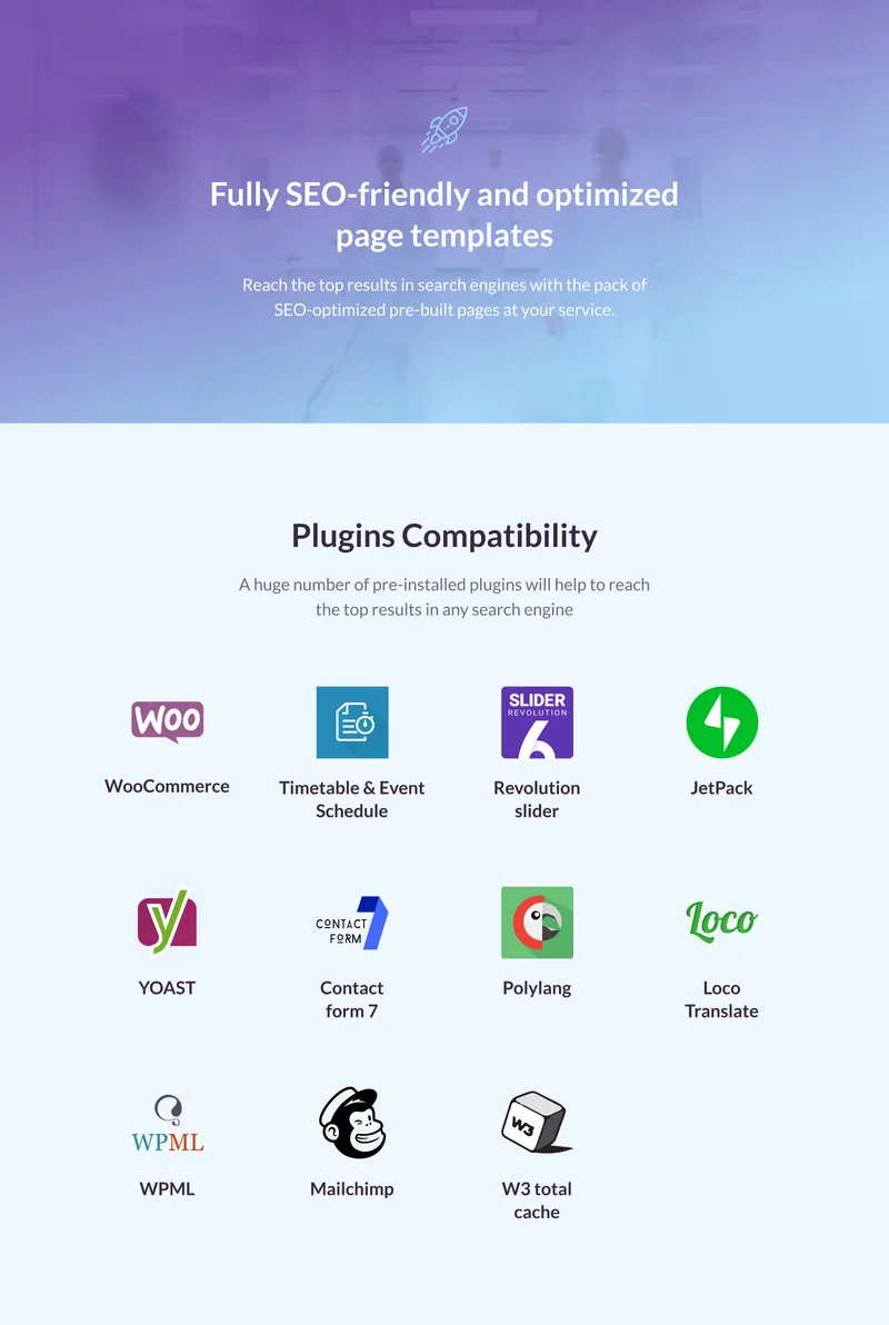 A set of plugins compatibility on a gray background.