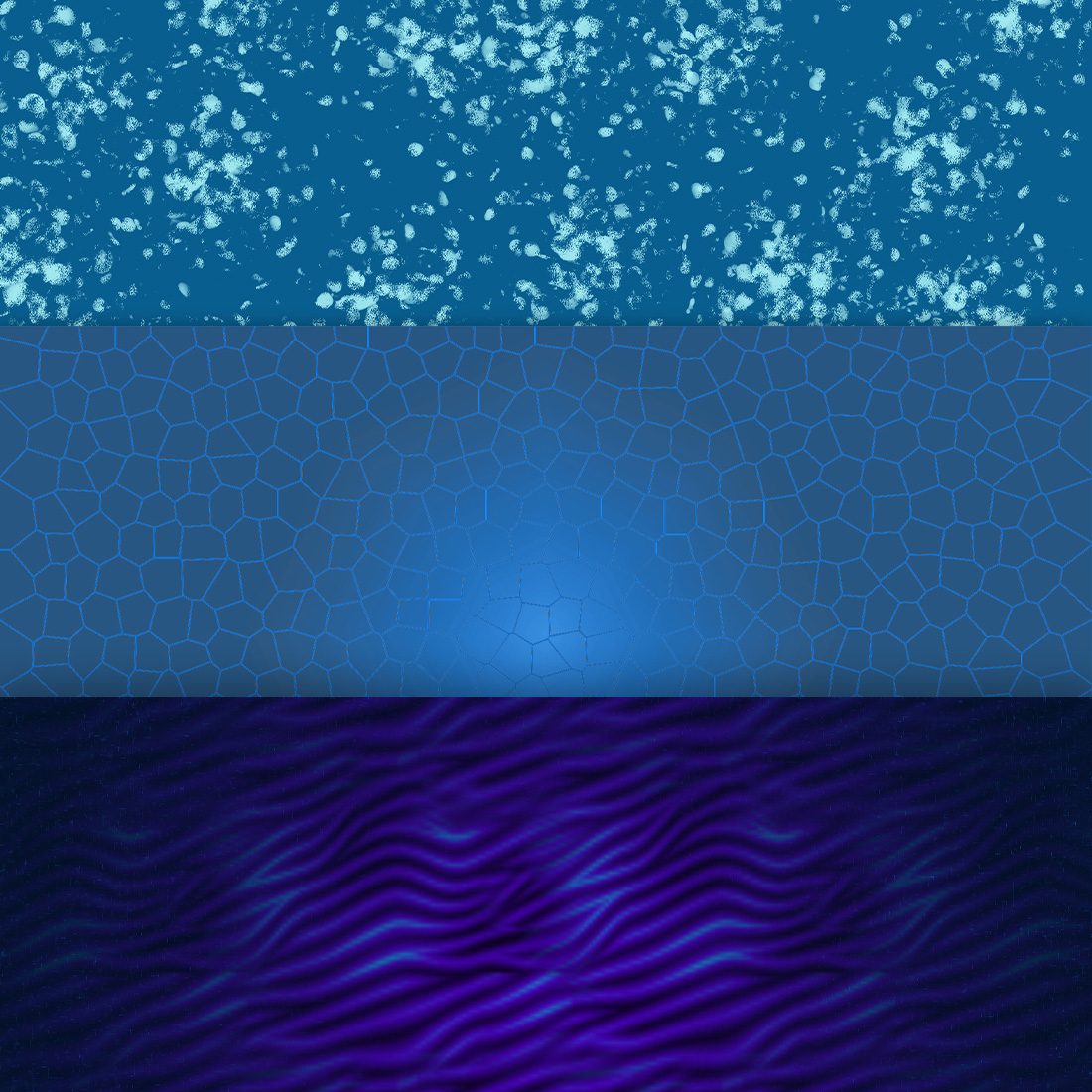 Blue Coloured Backgrounds Design Bundle cover image.