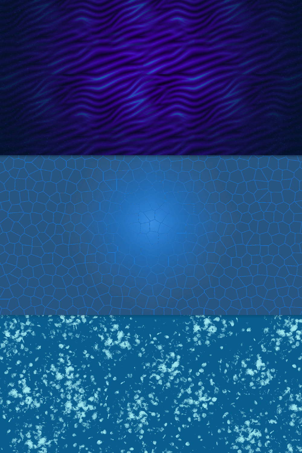 Blue Coloured Backgrounds Design Bundle pinterest image.