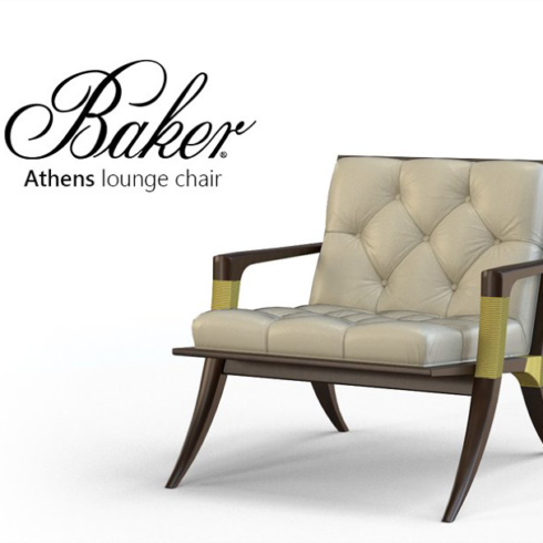 Baker athens lounge chair main image preview.