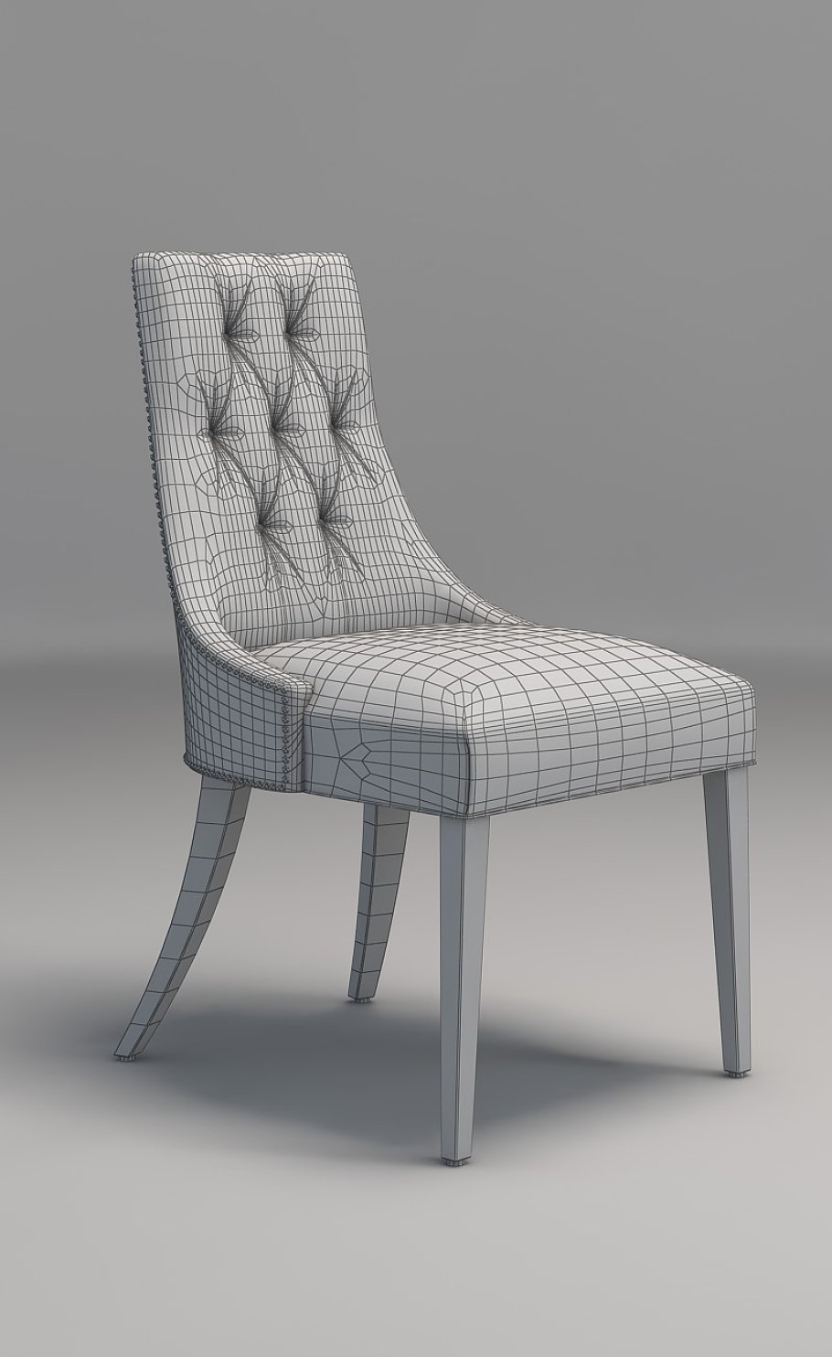 Baker ritz dining chair 3D model design.