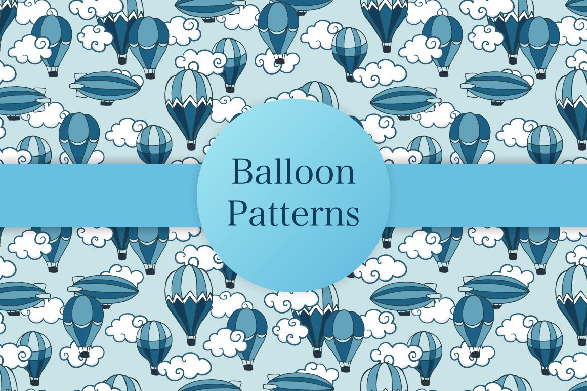 Image of a beautiful pattern with air balloons.