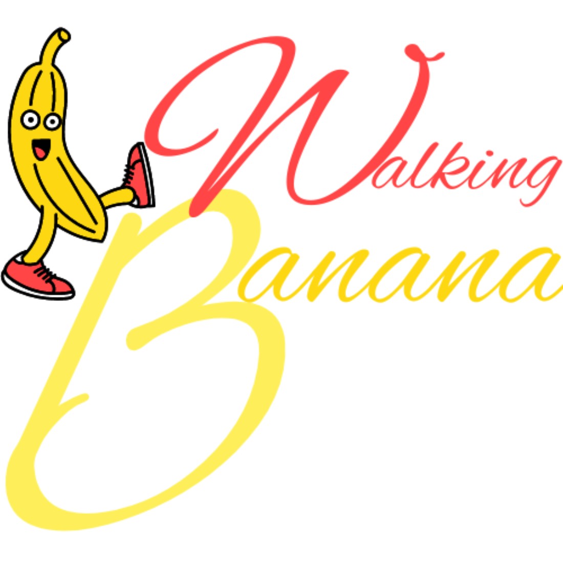 Walking Banana Logo Design cover image.