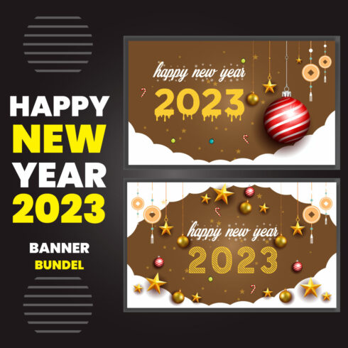 Happy New Year Banner Design cover image.