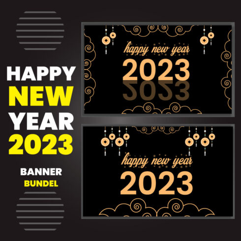 Banner Happy New Year Design cover image.