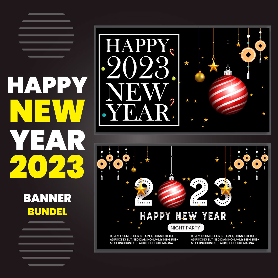 Happy New Year 2023 Banner main cover.