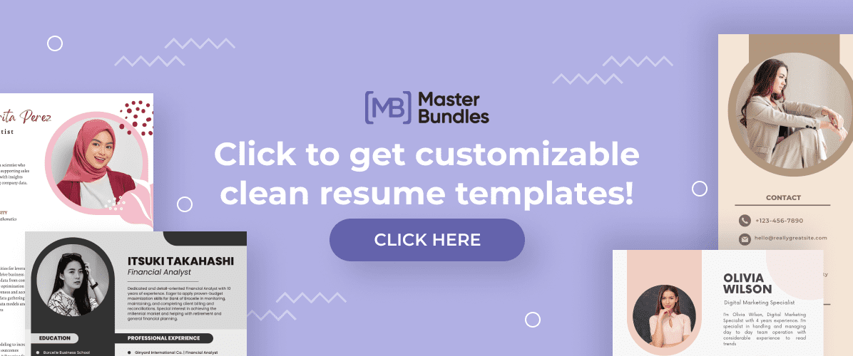 Banner for resume templates.