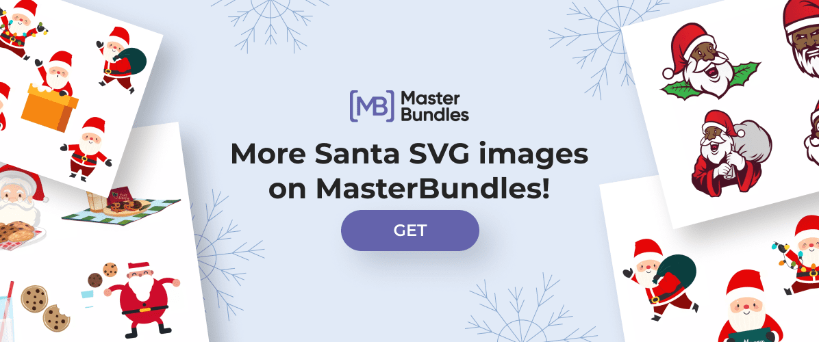 Banner for Santa SVG images.