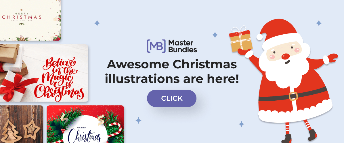 Banner for Christmas illustrations.