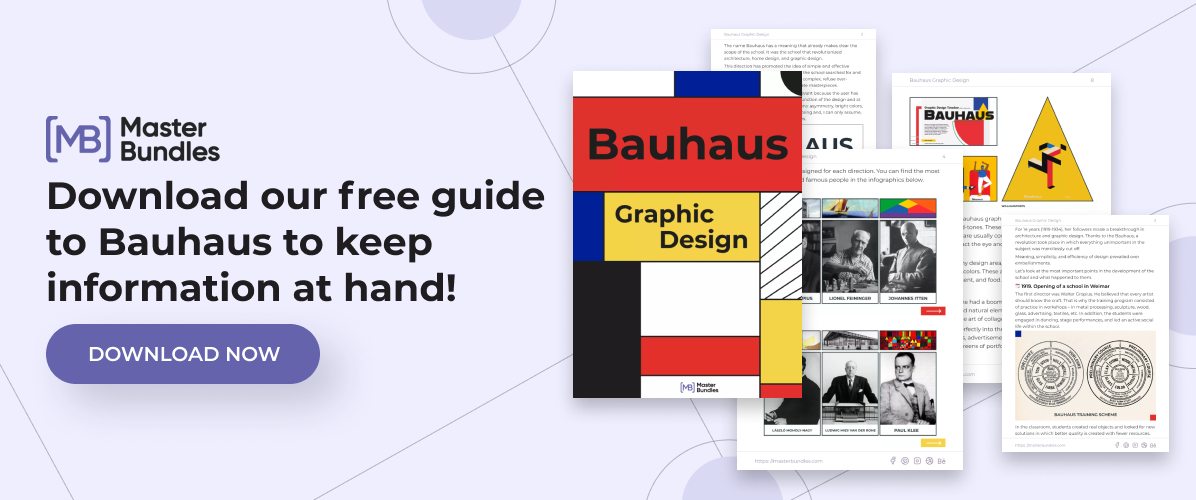Banner for Bauhaus Graphic design ebook.