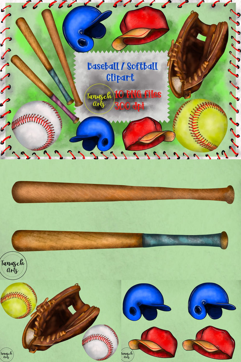Baseball / Softball Clipart – MasterBundles