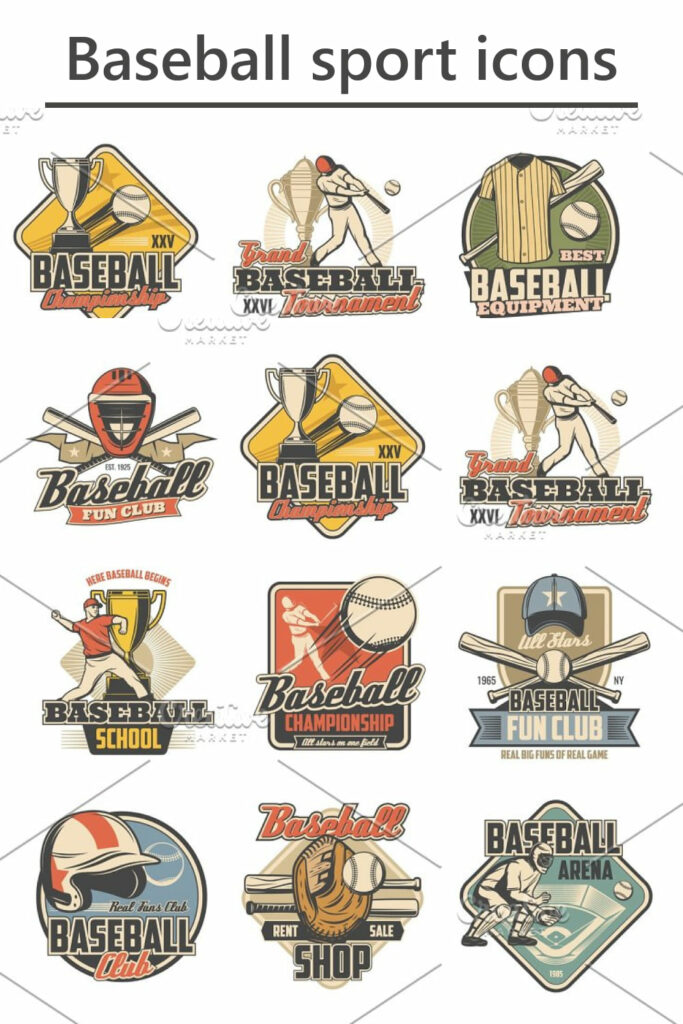 Baseball Sport Icons – MasterBundles