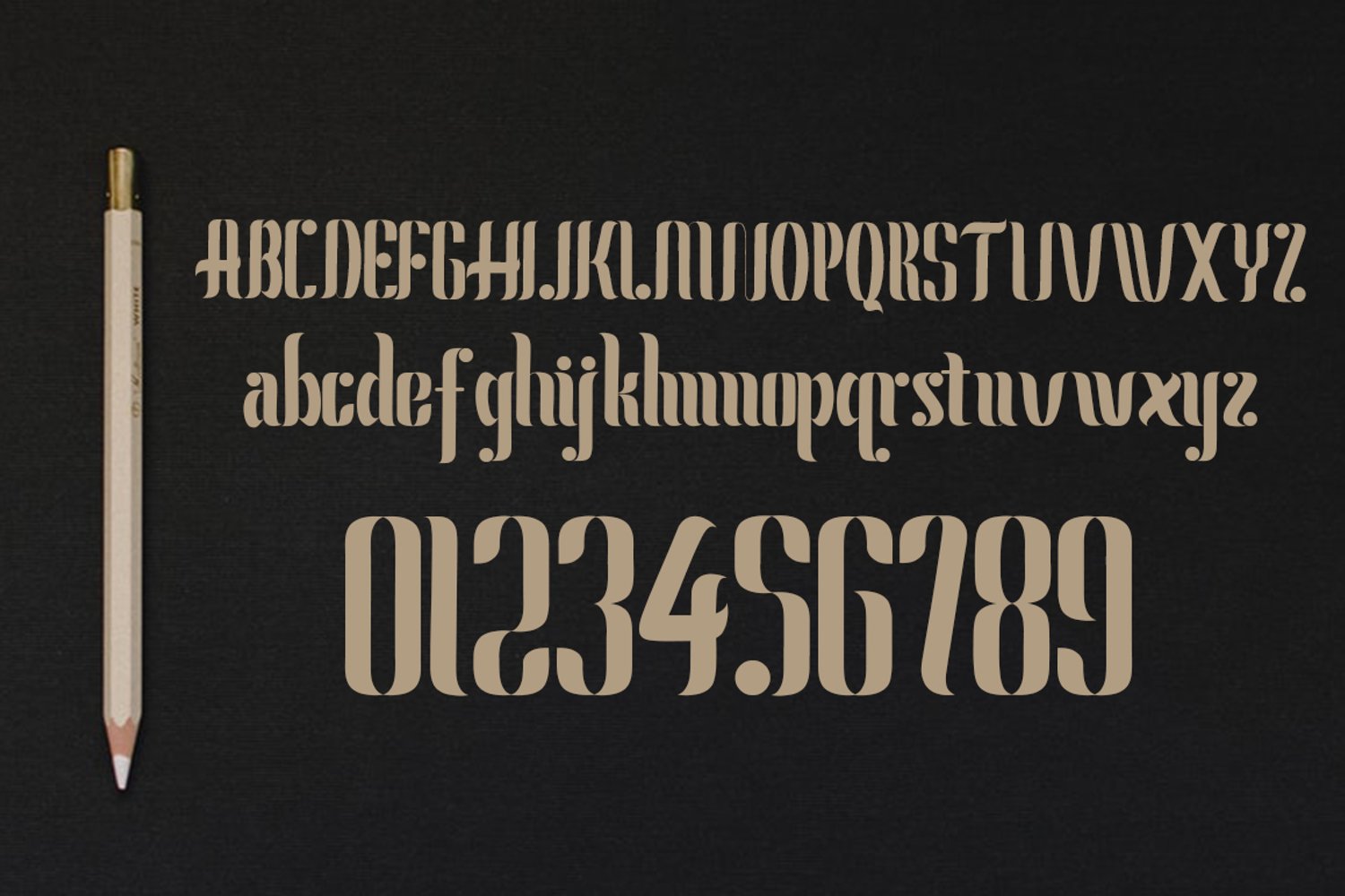 Marsellina font preview.