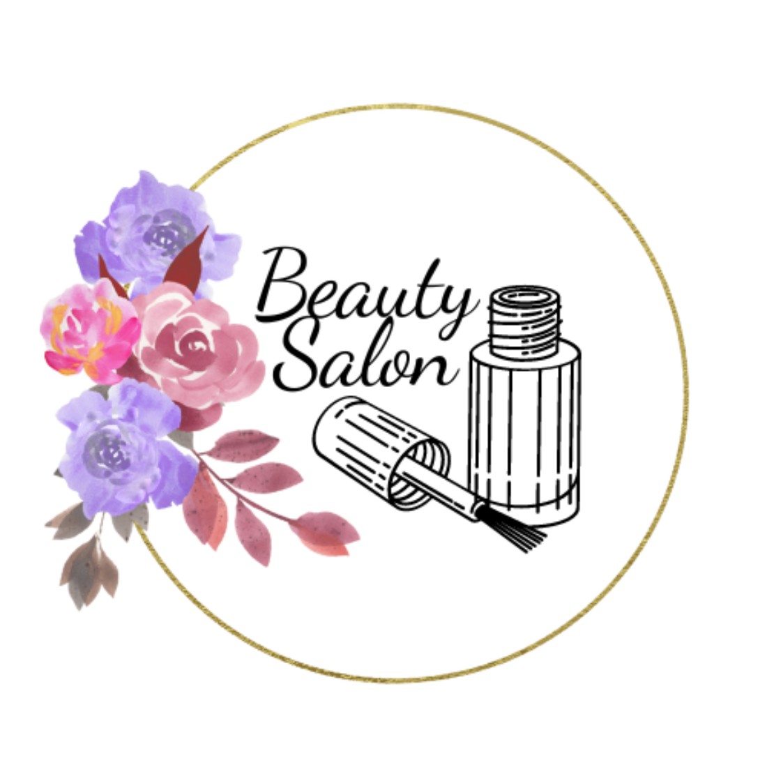 Beauty Salon Logo Design main cover.