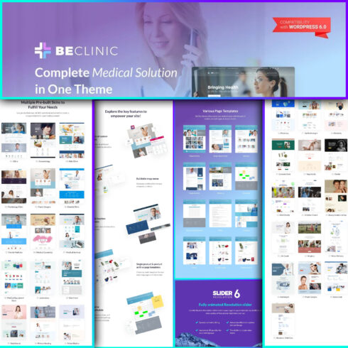 BeClinic - Multipurpose Medical Clean WordPress Theme.
