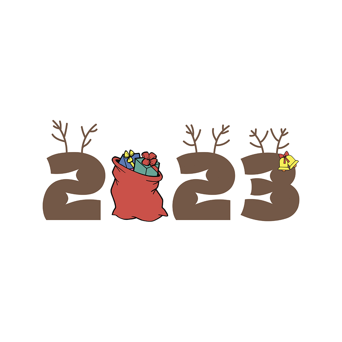 New year 2023 logo.