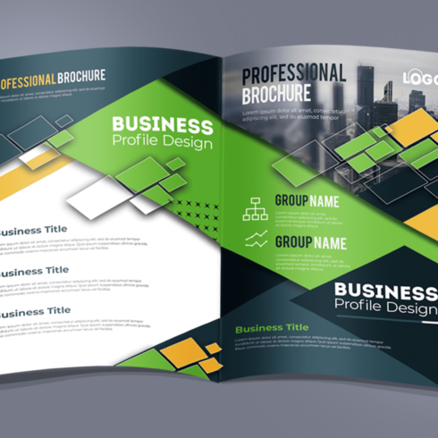 Professional Brochure for Business Profile Design cover image.