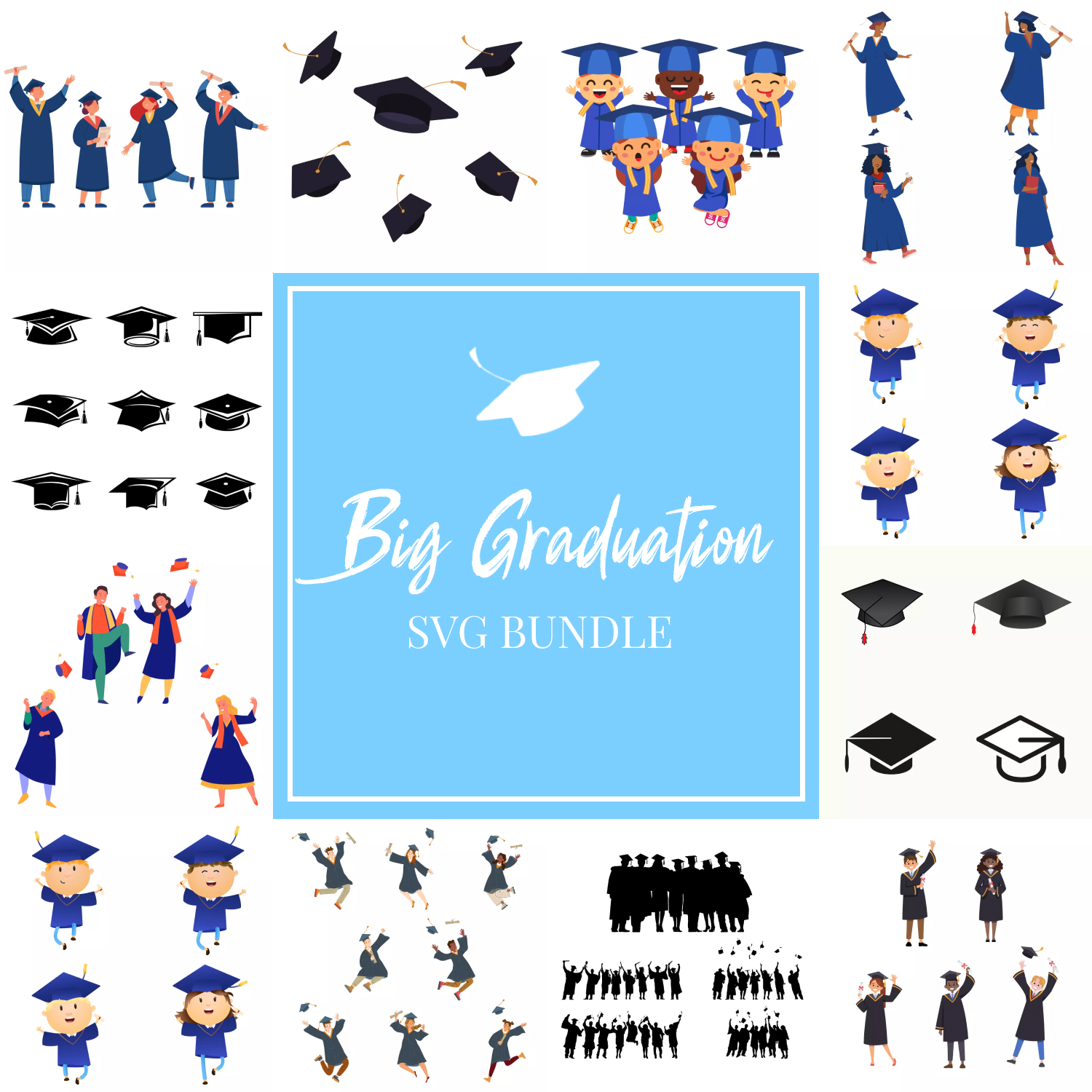 Big Graduation SVG Bundle.