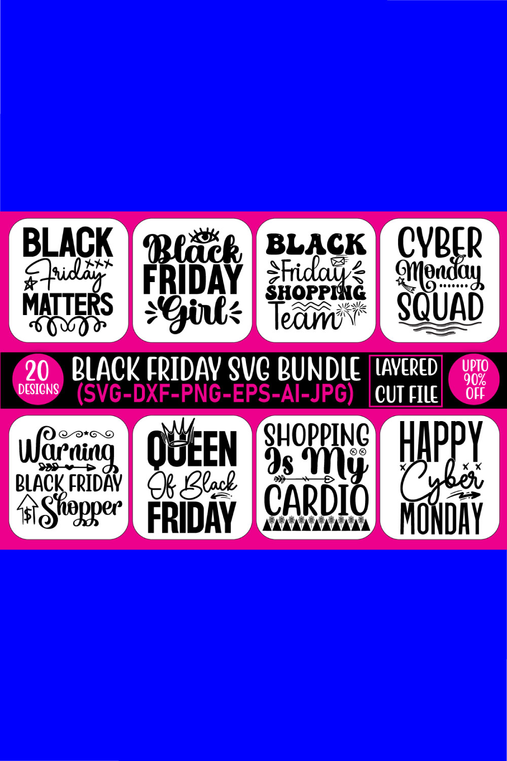 A collection of beautiful images for prints on the theme of the Black Friday promotion.