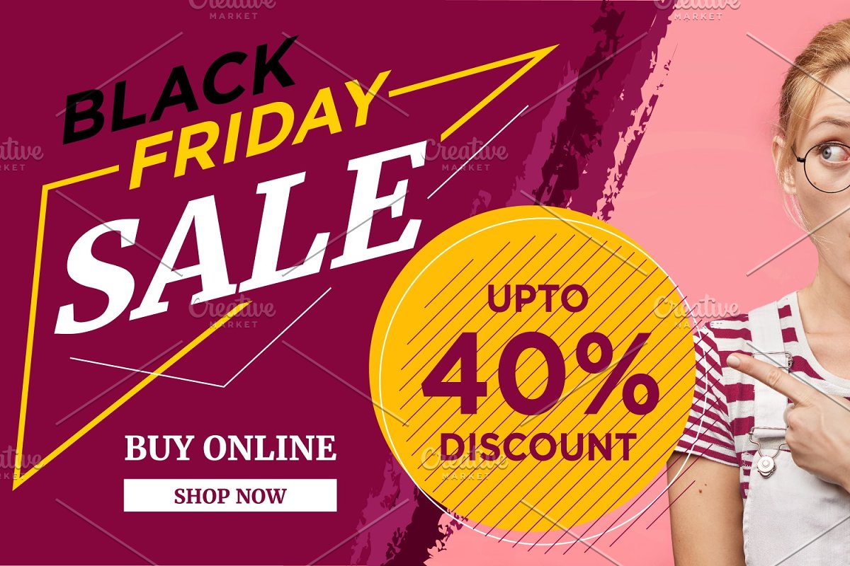 Black friday sale up to 40% discount.
