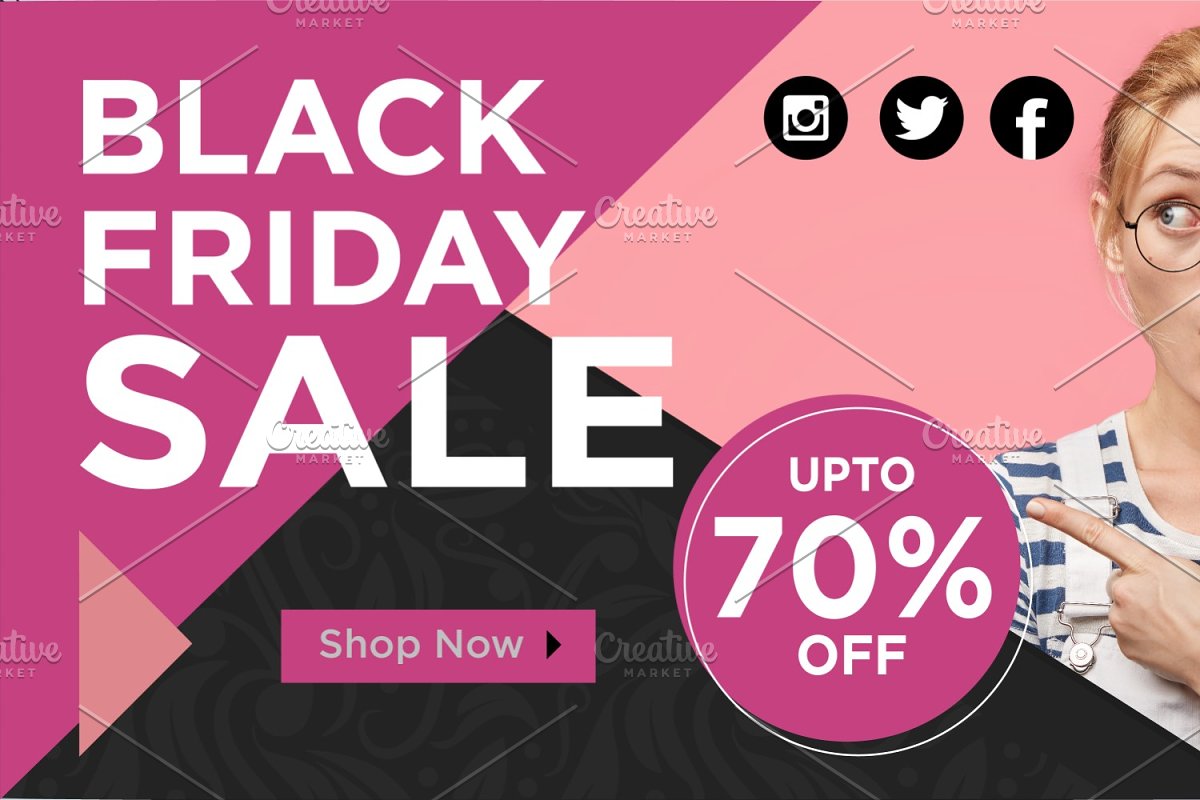 Black friday sale up to 70% off.