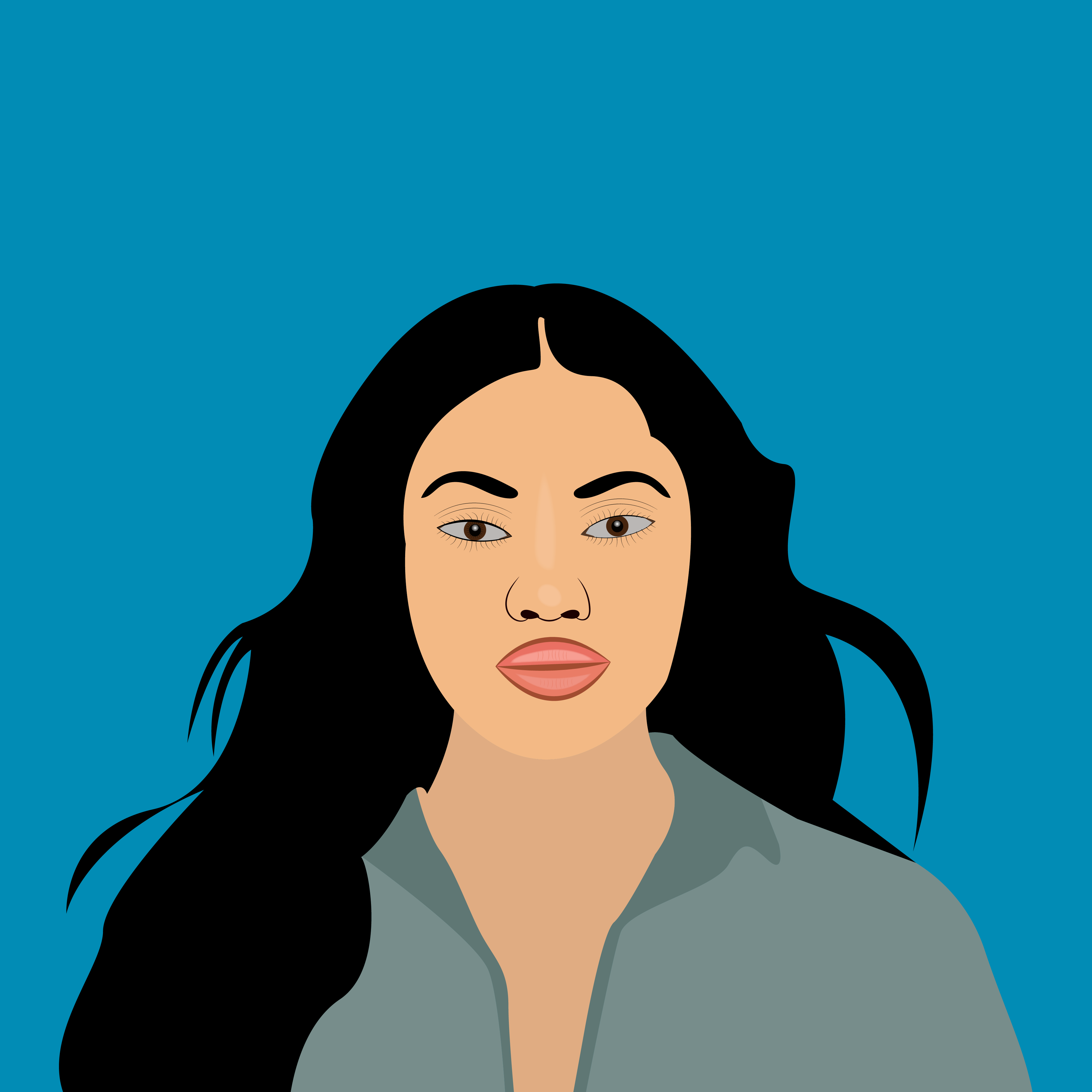 Black girl avatar vector art design - MasterBundles
