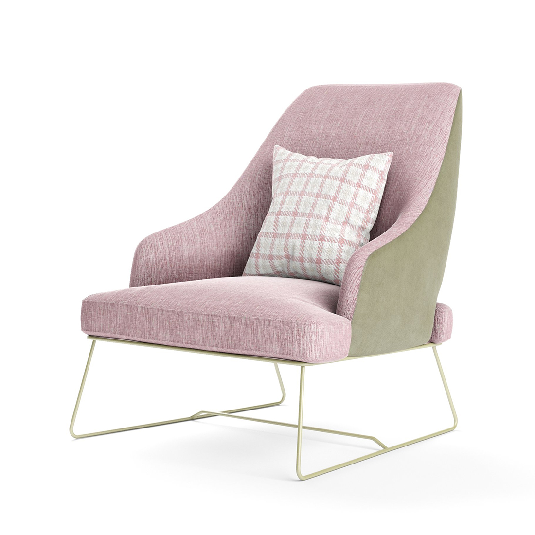 Rendering of an adorable armchair 3d model