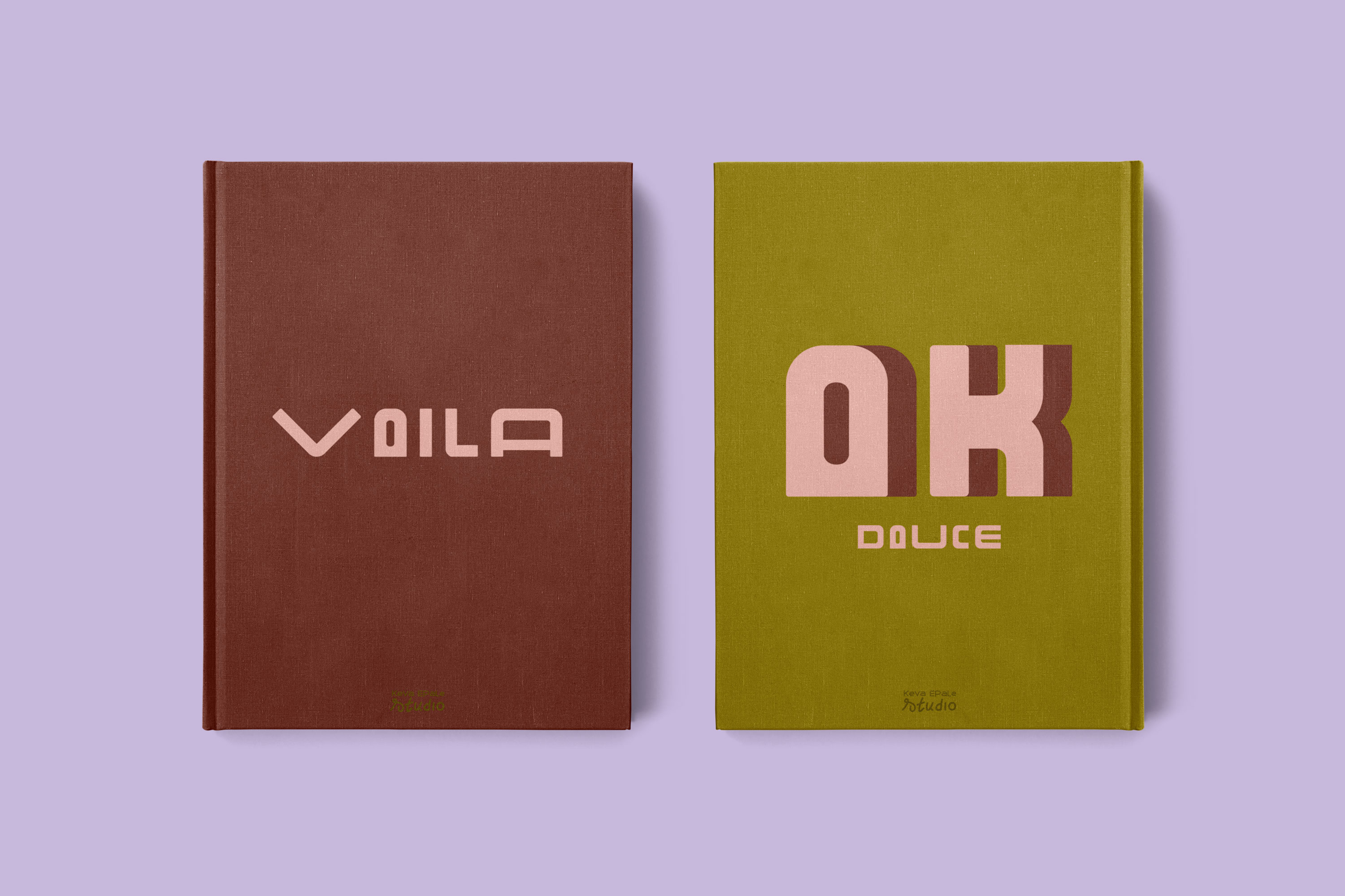 Book Cover Voilaok with Mild Rounded Typeface preview.