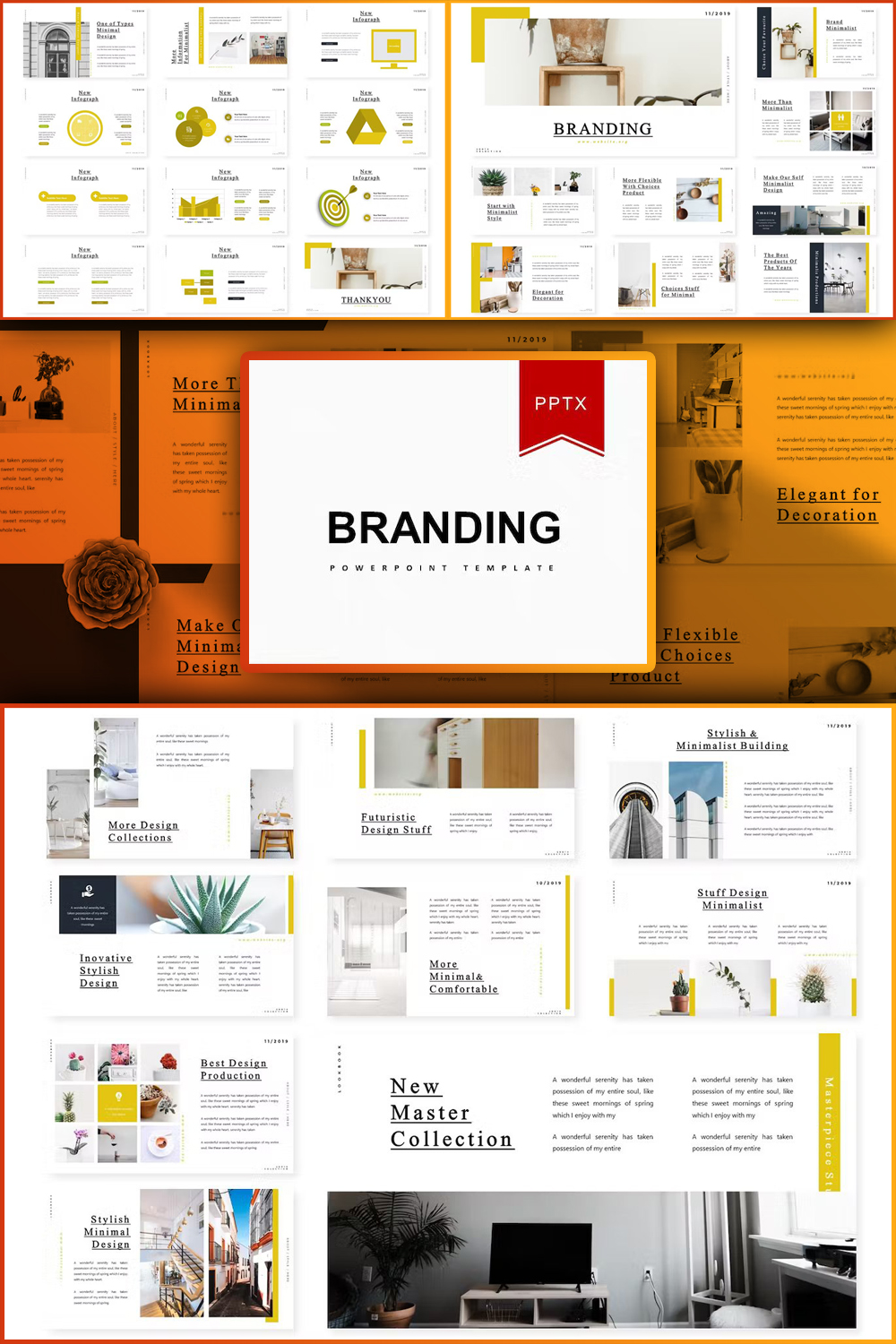Branding | Powerpoint Template - Pinterest.