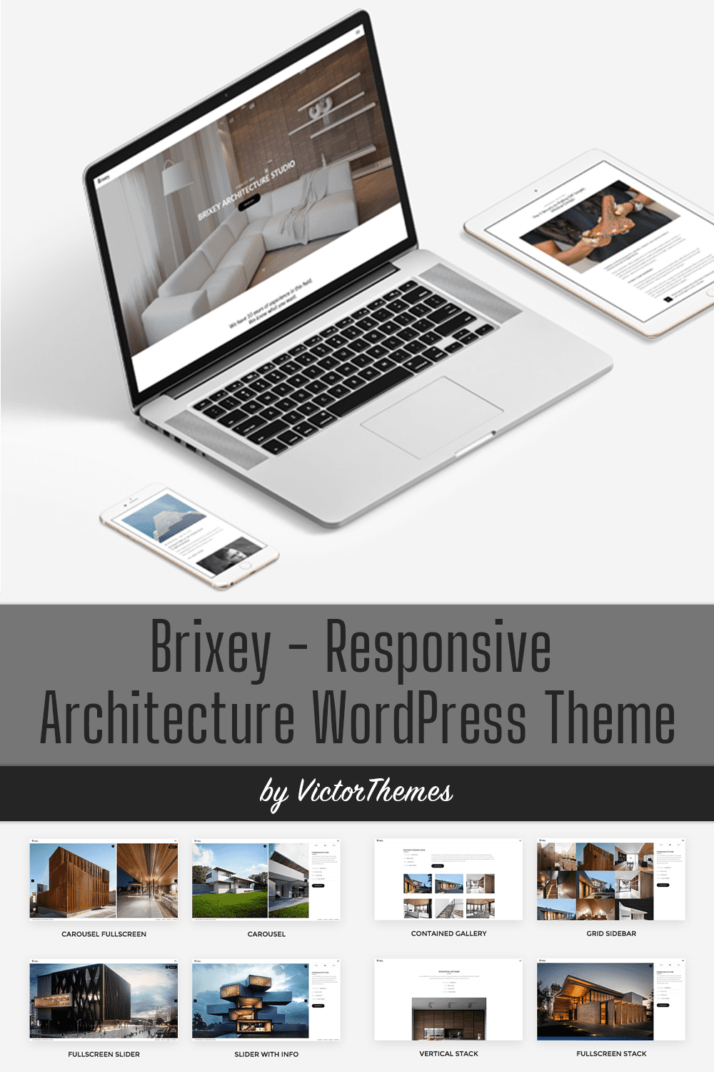 Brixey – Responsive Architecture WordPress Theme - Pinterest.