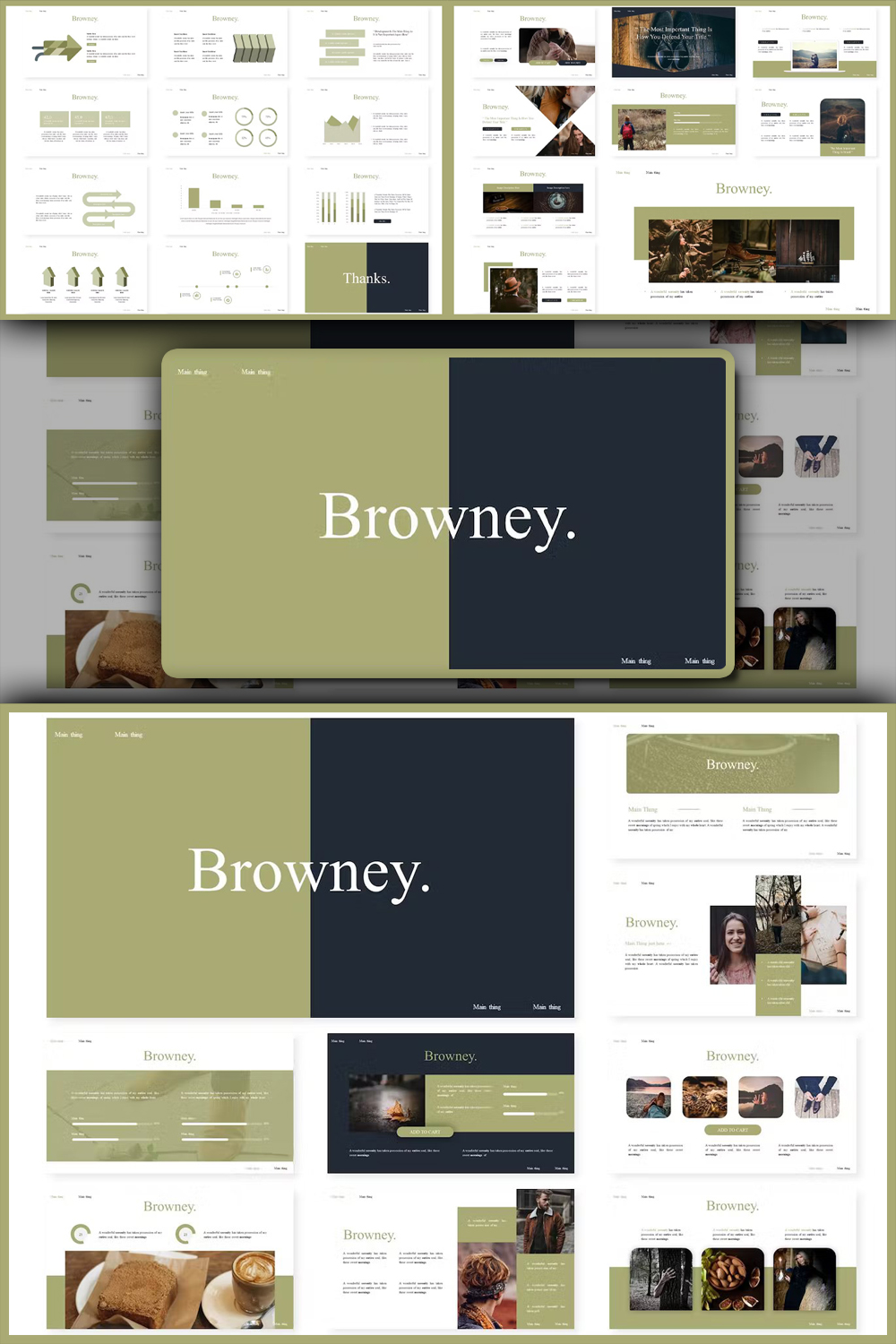 Browney | Google Slides Template - Pinterest.
