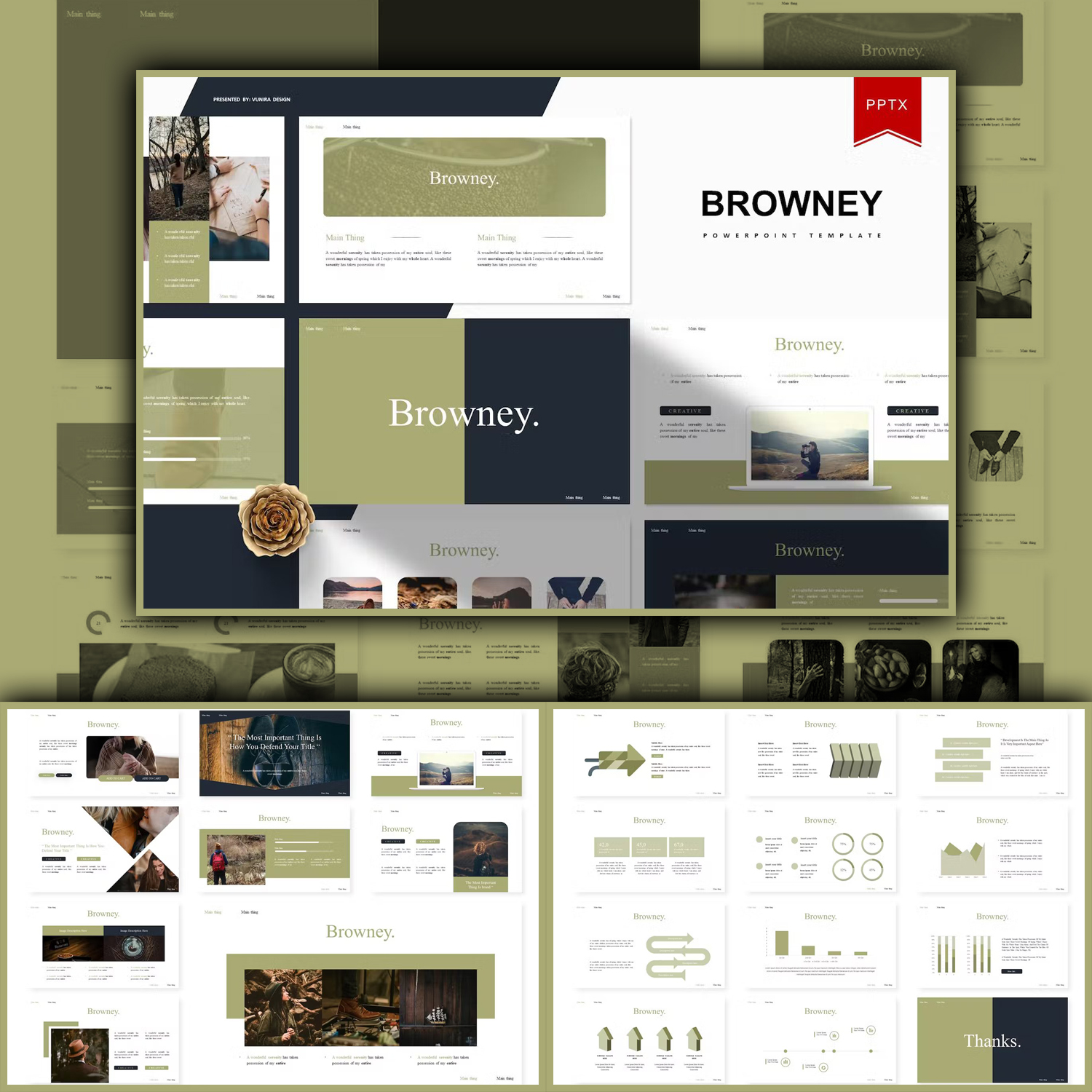 Browney | Powerpoint Template.