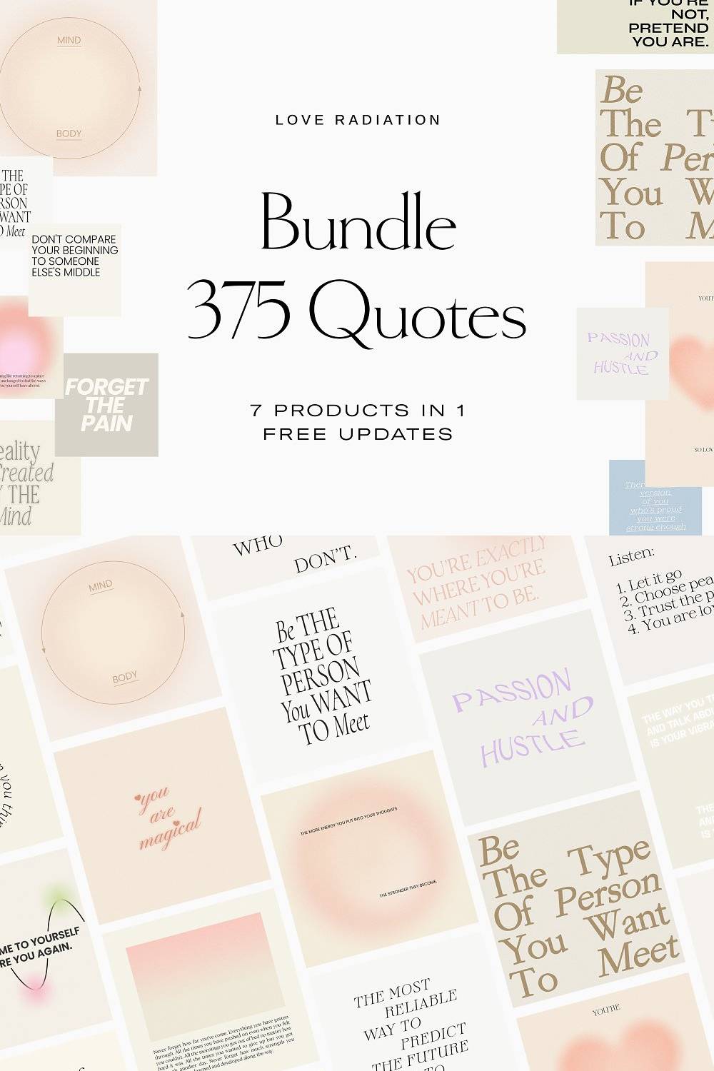 Bundle Instagram Quotes Templates Ps - Pinterest.