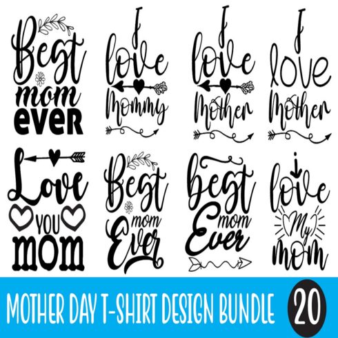 Pack of exquisite images for prints on the theme of Mother's Day