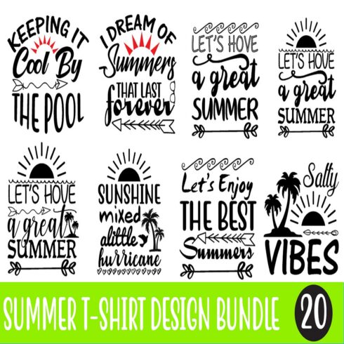 Bundle of amazing images for prints on the theme of summer