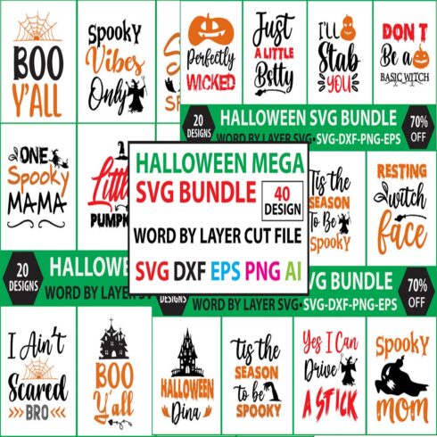 Bundle of amazing images for halloween prints