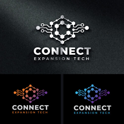 C Letter Blockchain Crypto Tech Logo Design Template cover image.