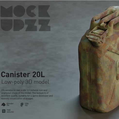Canister 20l crumpled main image preview.