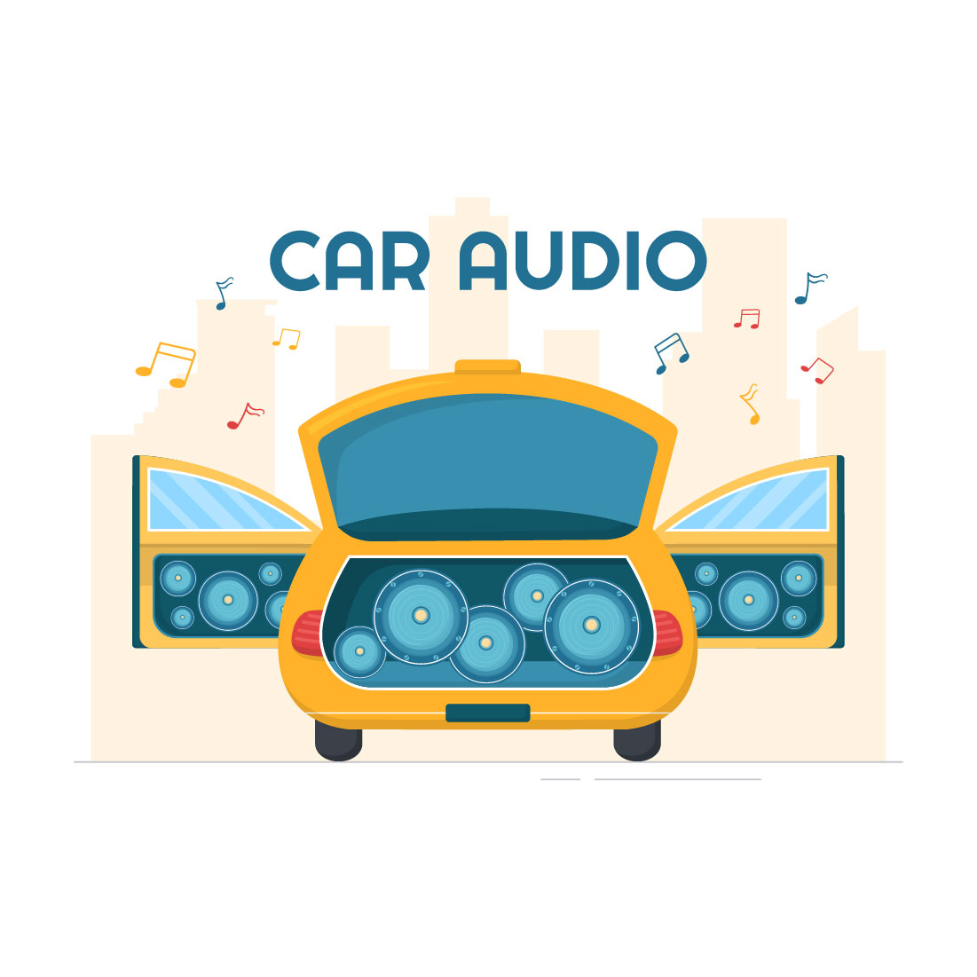 Car Audio Illustration cover image.