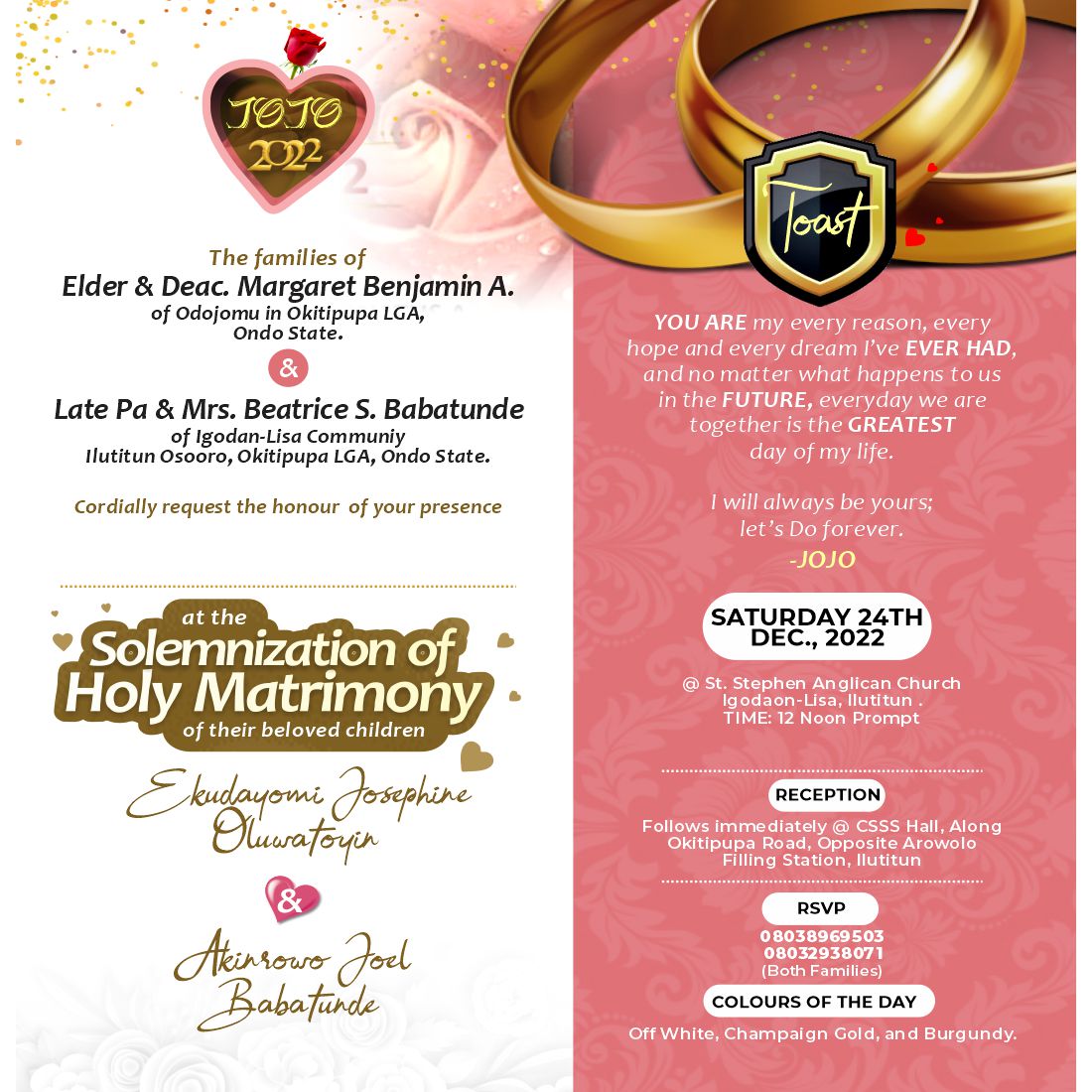 Ring Ceremony Invitation Card, 2 Leaflet at Rs 7/piece in Lucknow | ID:  24634466733
