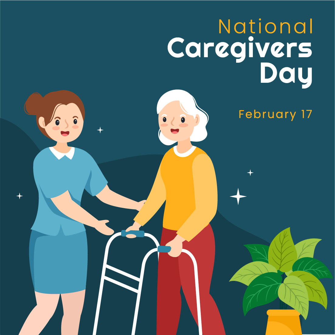 Caregivers Day Graphics Design cover image.