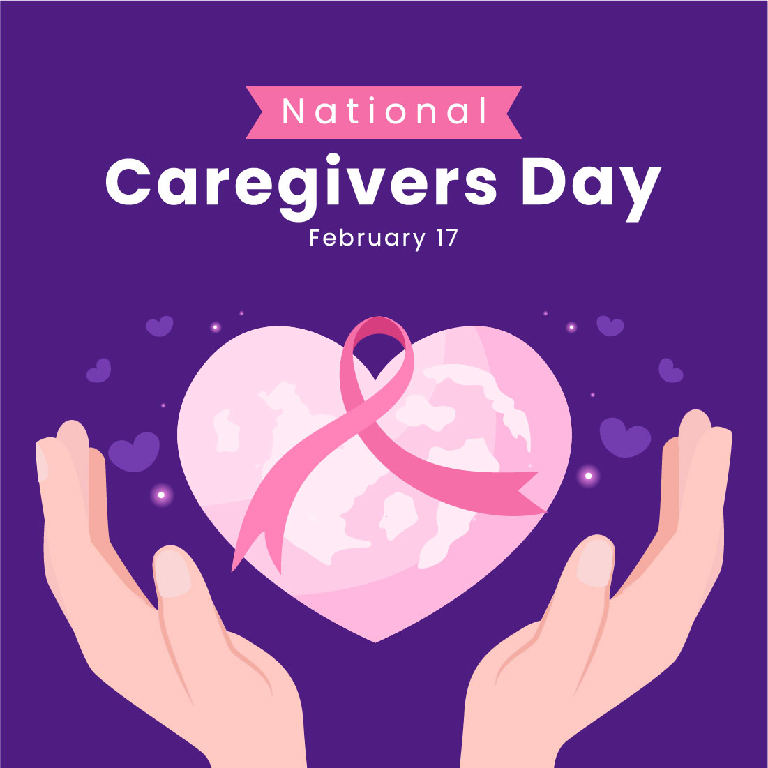 National Caregivers Day Illustration cover image.