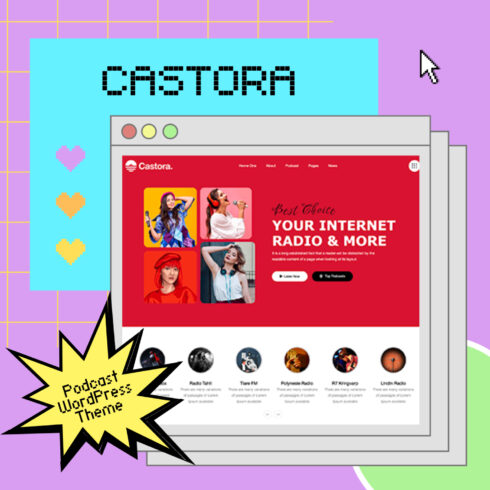 Castora - Podcast WordPress Theme.