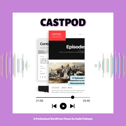 Castpod - A Professional WordPress Theme for Audio Podcasts.