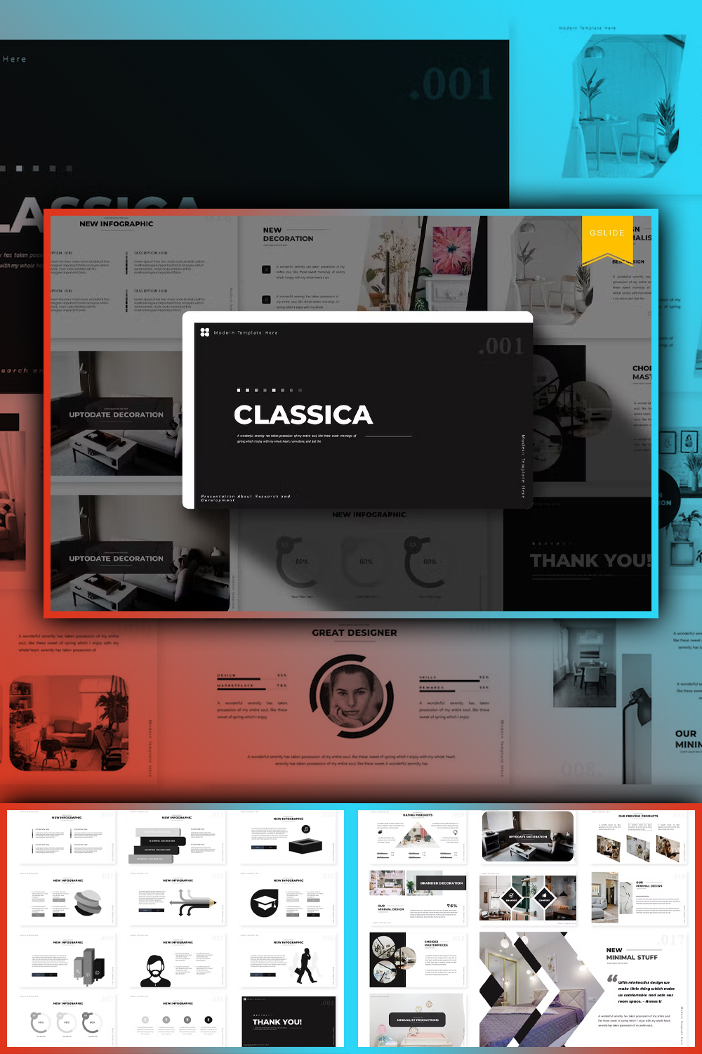 Classica | Google Slides Template - Pinterest.