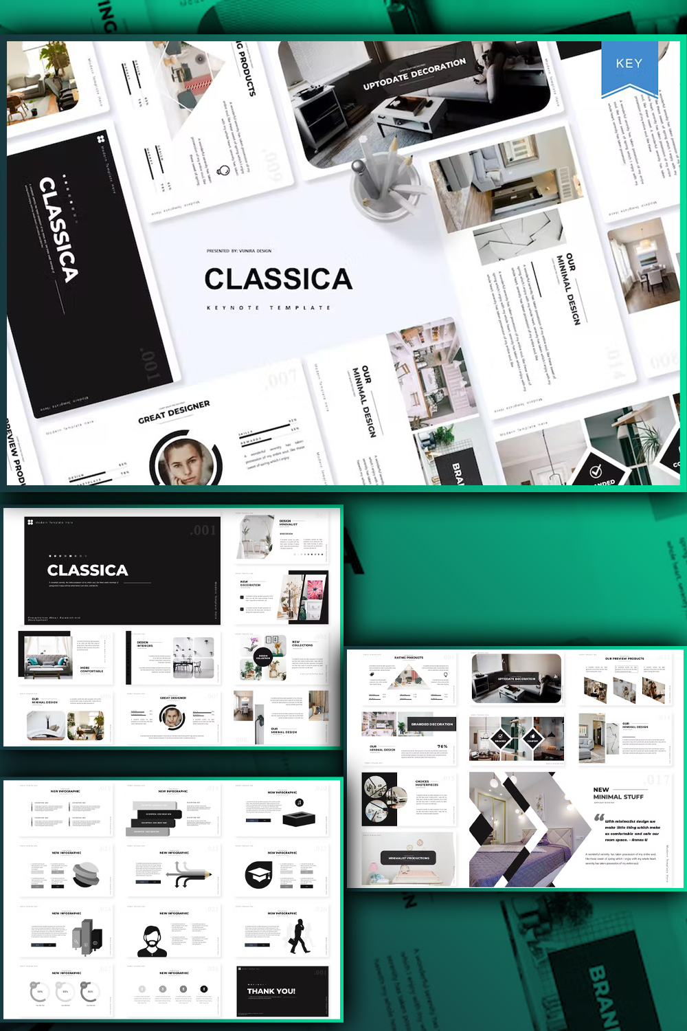 Classica | Keynote Template - Pinterest.