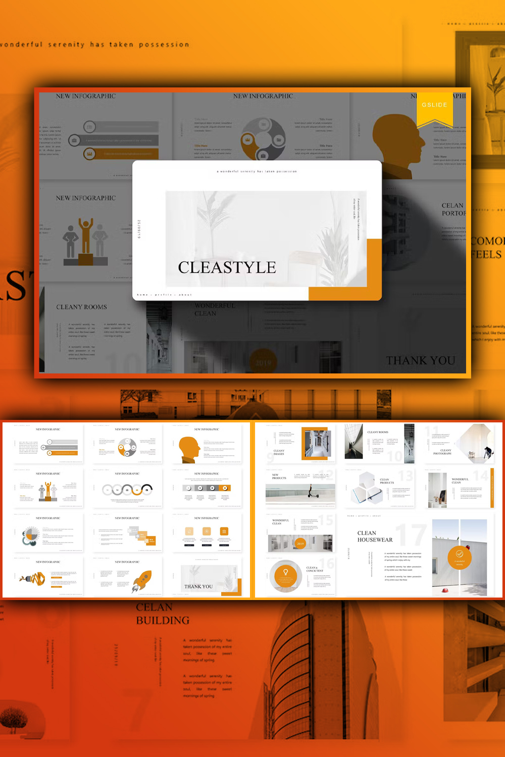 Cleastyle | Google Slides Template - Pinterest.